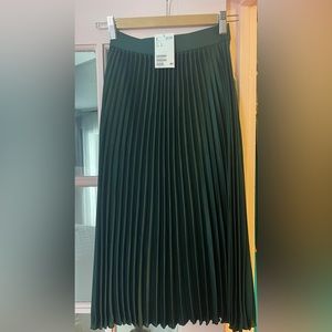 NWT pleated midi length skirt